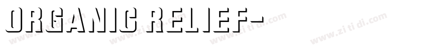 Organic Relief字体转换